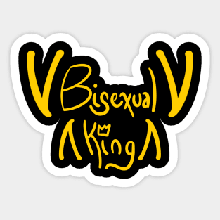 Bisexual King Sticker